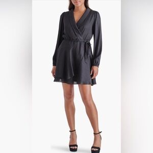 Steve Madden Faux Wrap Flounce Dress